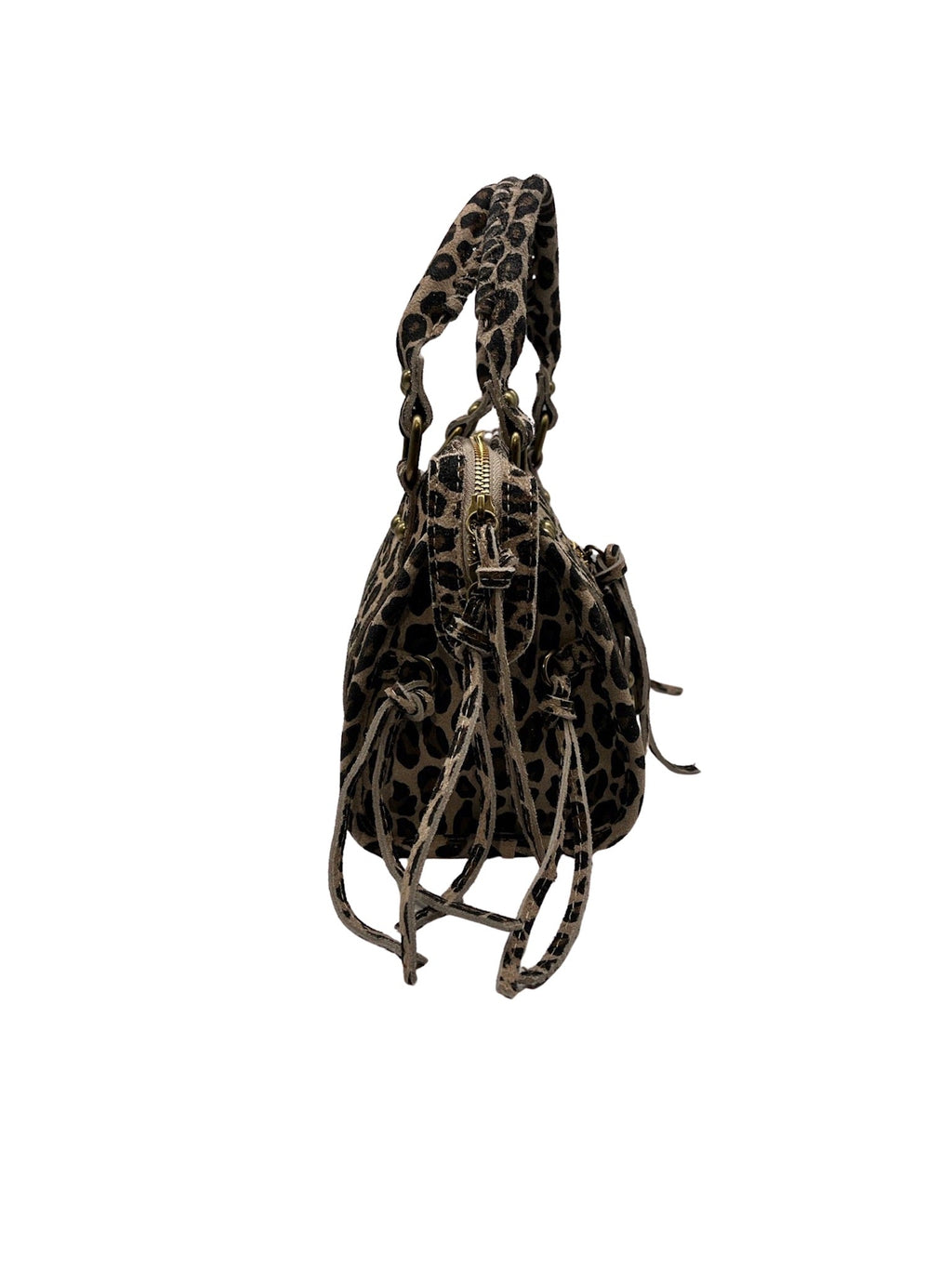 SAC CUIR LEOPARD CAPUCINE  SMALLP