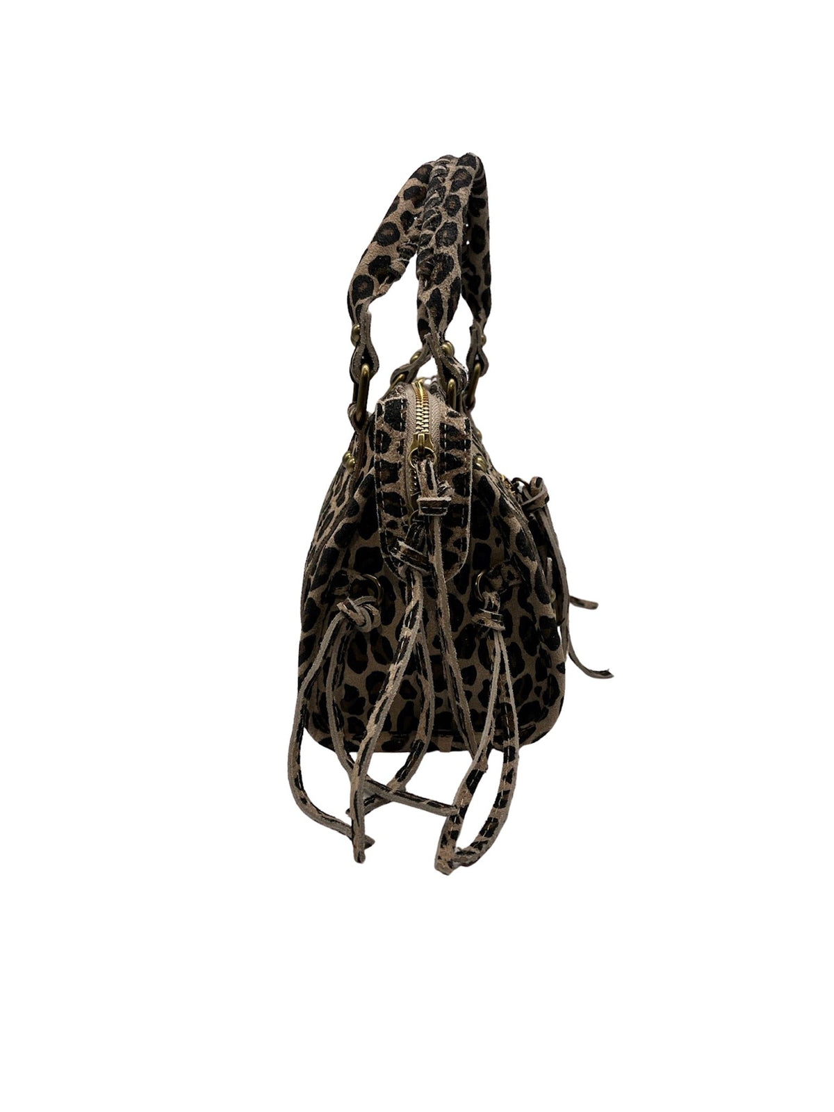 SAC CUIR LEOPARD CAPUCINE  SMALLP