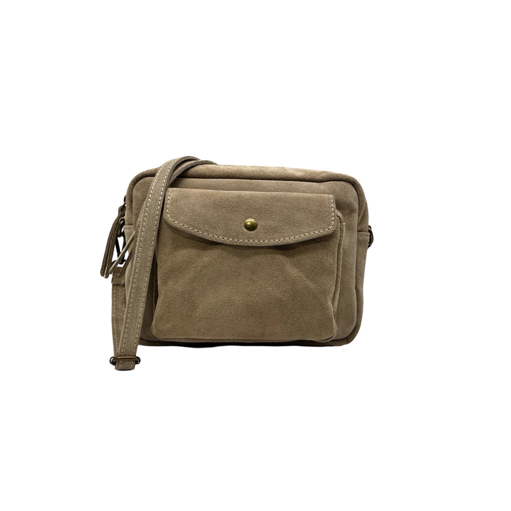SAC BANDOULIERE CUIR DAIM ANAELLE
