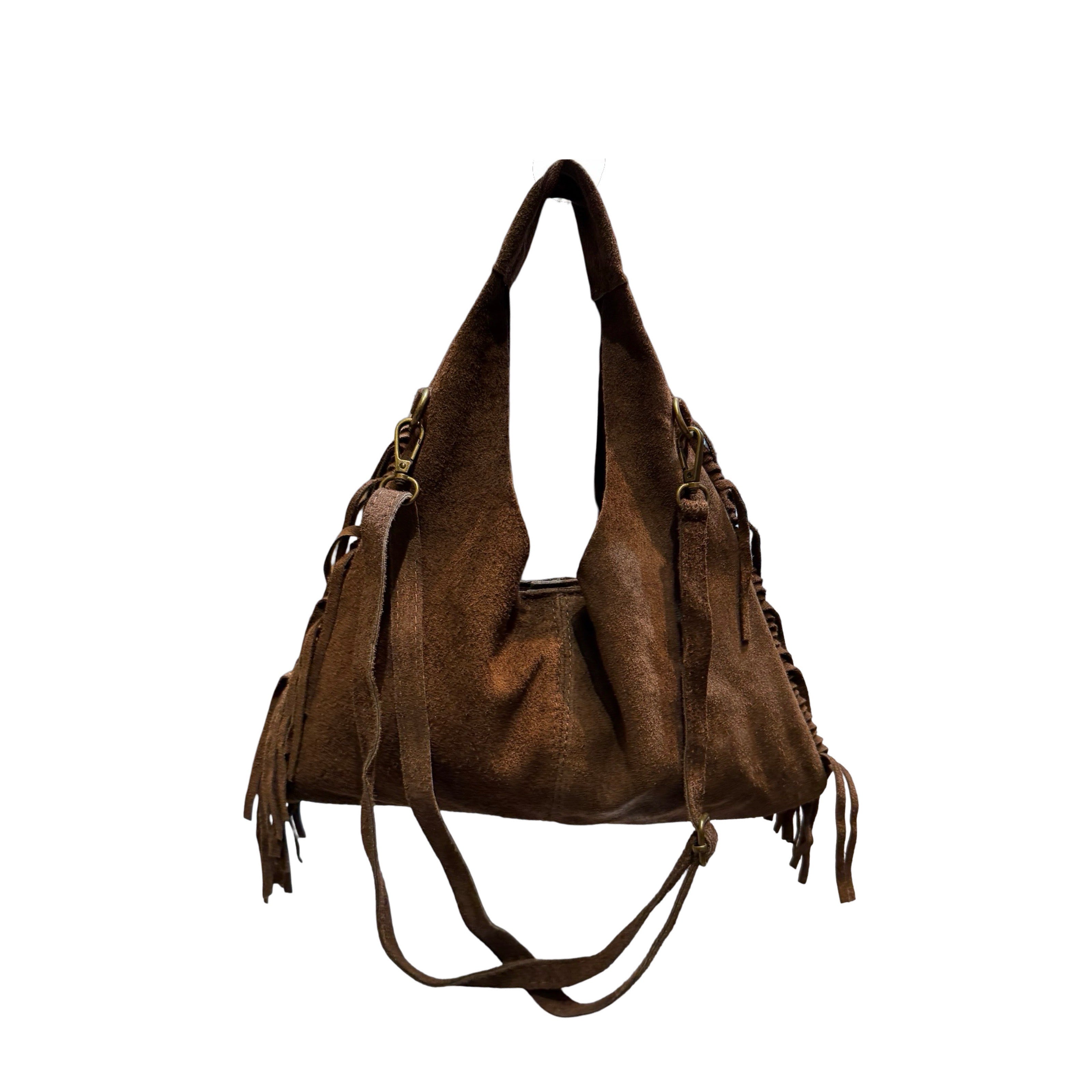 SAC BANDOULIER CUIR SUEDE MARCO FRANGE