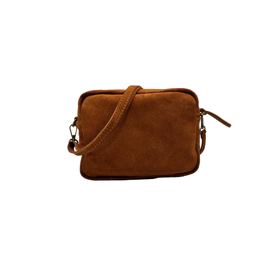 SAC BANDOULIERE CUIR DAIM ANAELLE