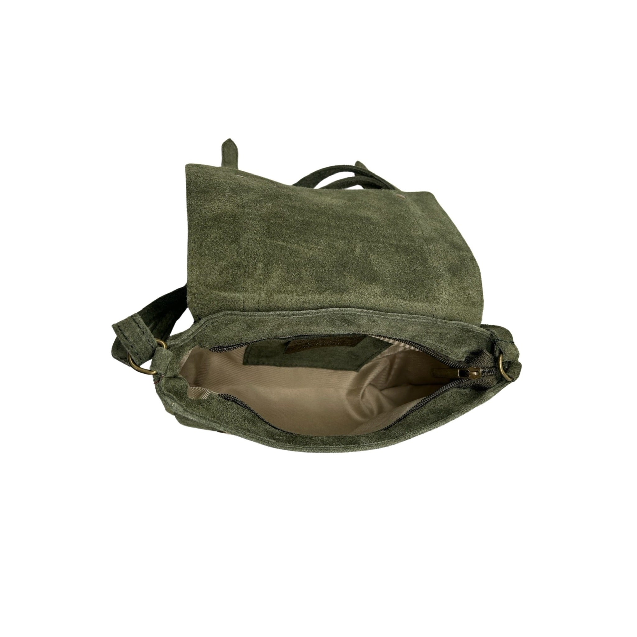 SAC CARTABLE CUIR SUEDE PAULETTE