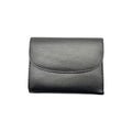 PORTE MONNAIE CUIR GRAINE LINDA NOIR