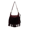 SAC CUIR SUEDE FRANGE CHANTALE