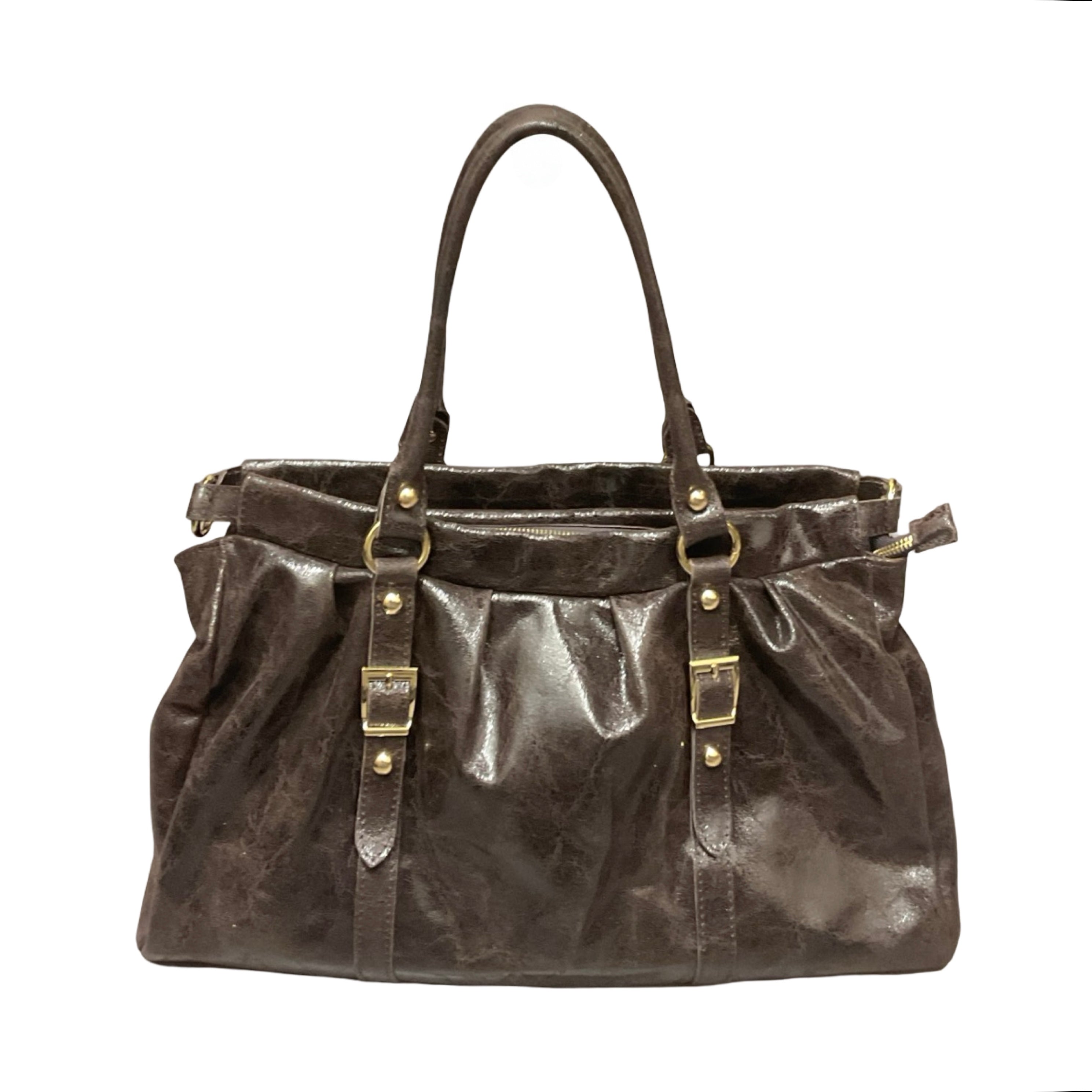 Sac à main en cuir brossé Lydia