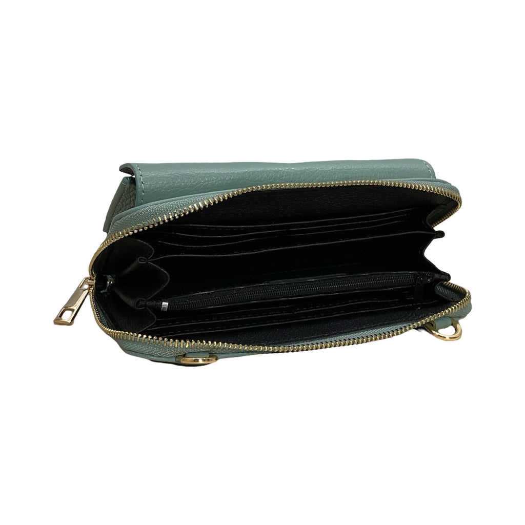 POCHETTE CUIR SUEDE HORIZONTAL