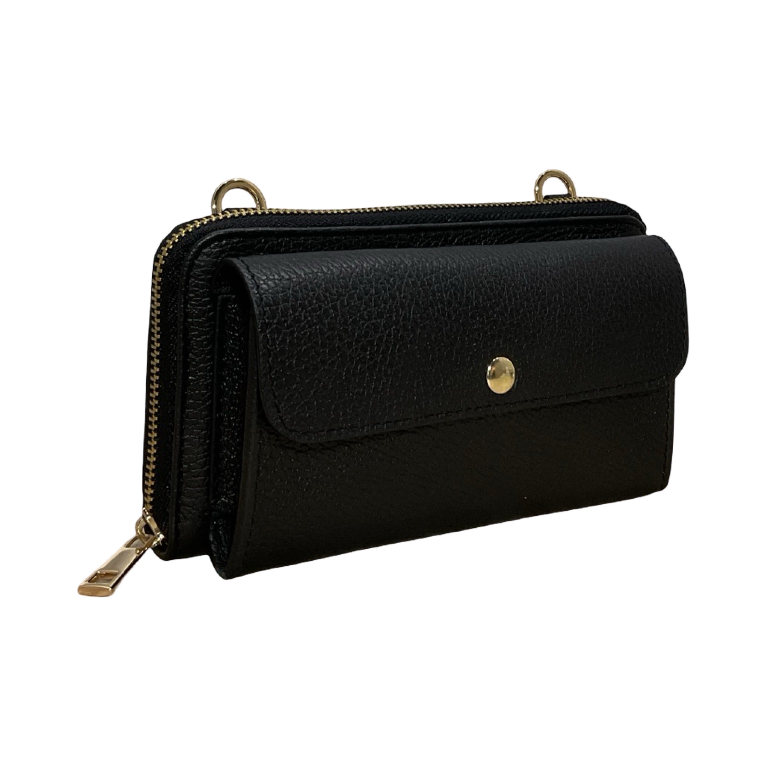 POCHETTE CUIR SUEDE HORIZONTAL