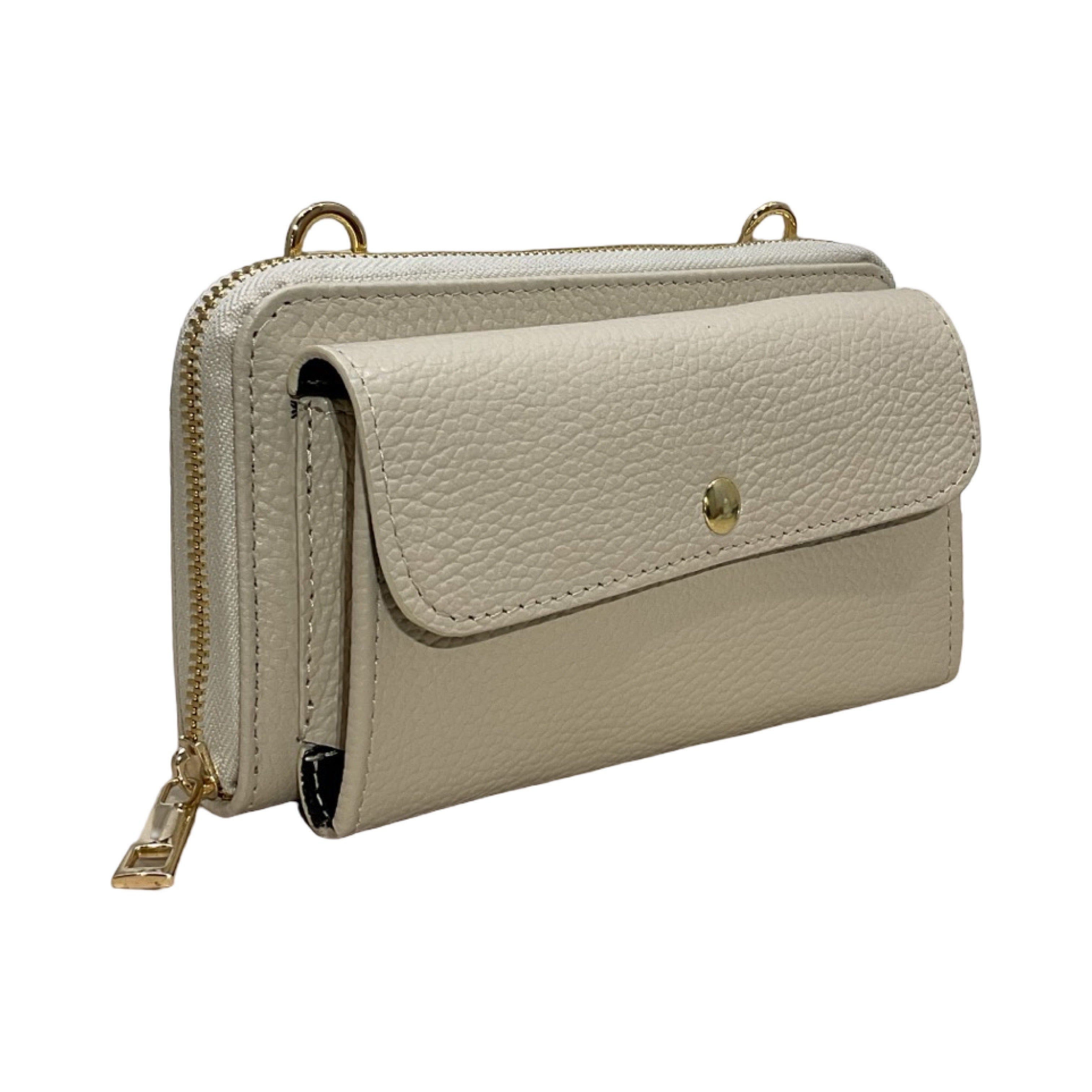 POCHETTE CUIR SUEDE HORIZONTAL