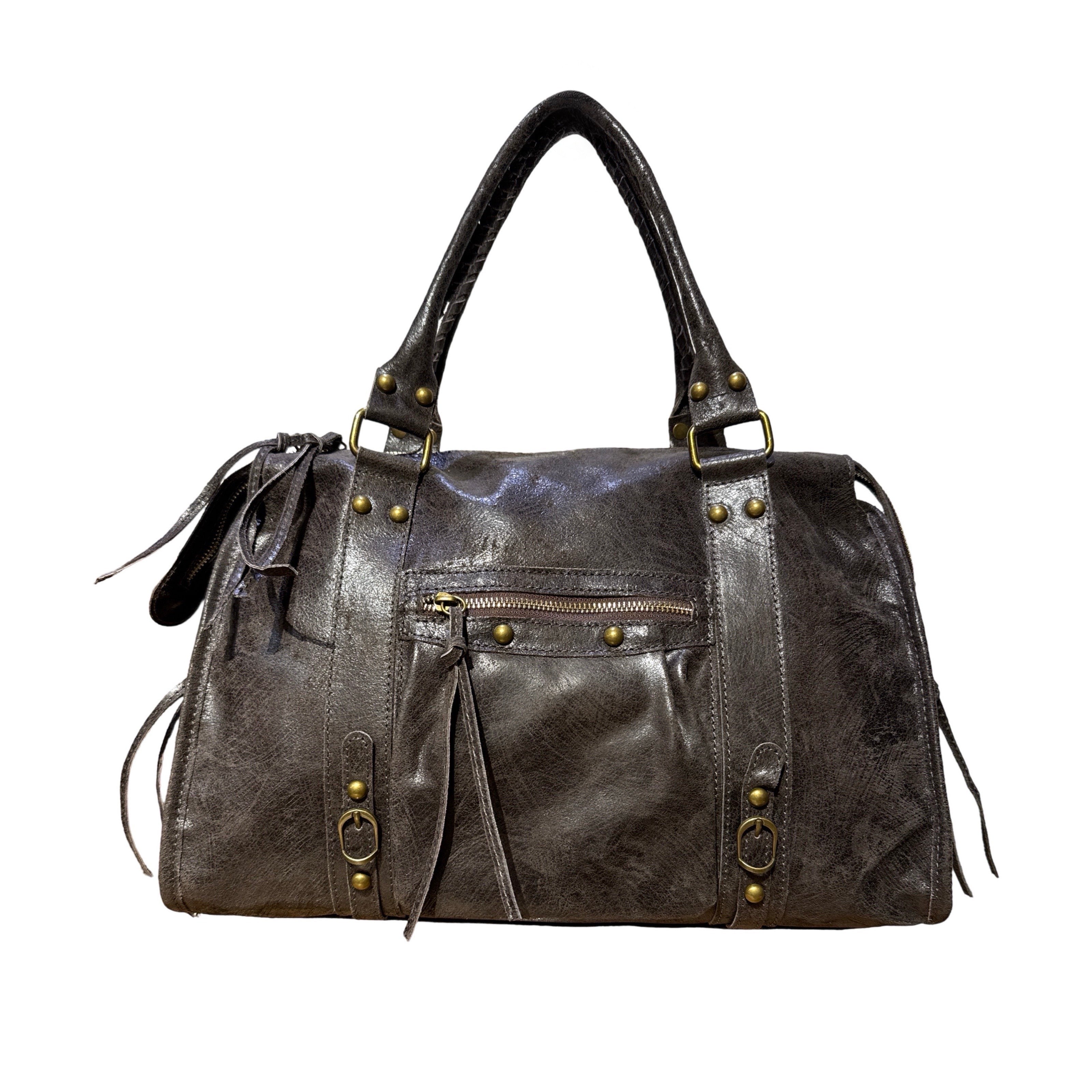 SAC CUIR MATE CAPUCINE L