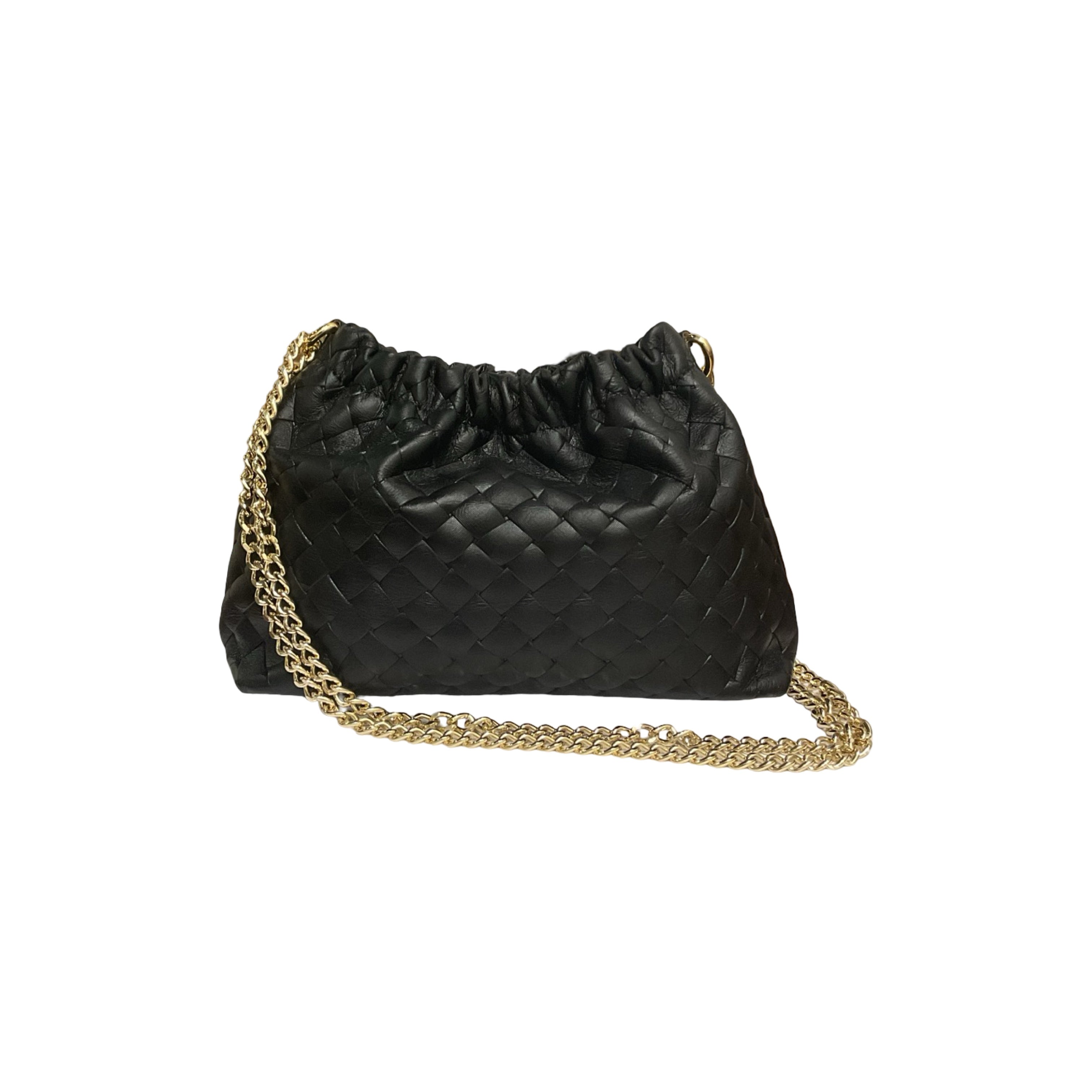 Sac cuir irisé tresse Plissa S