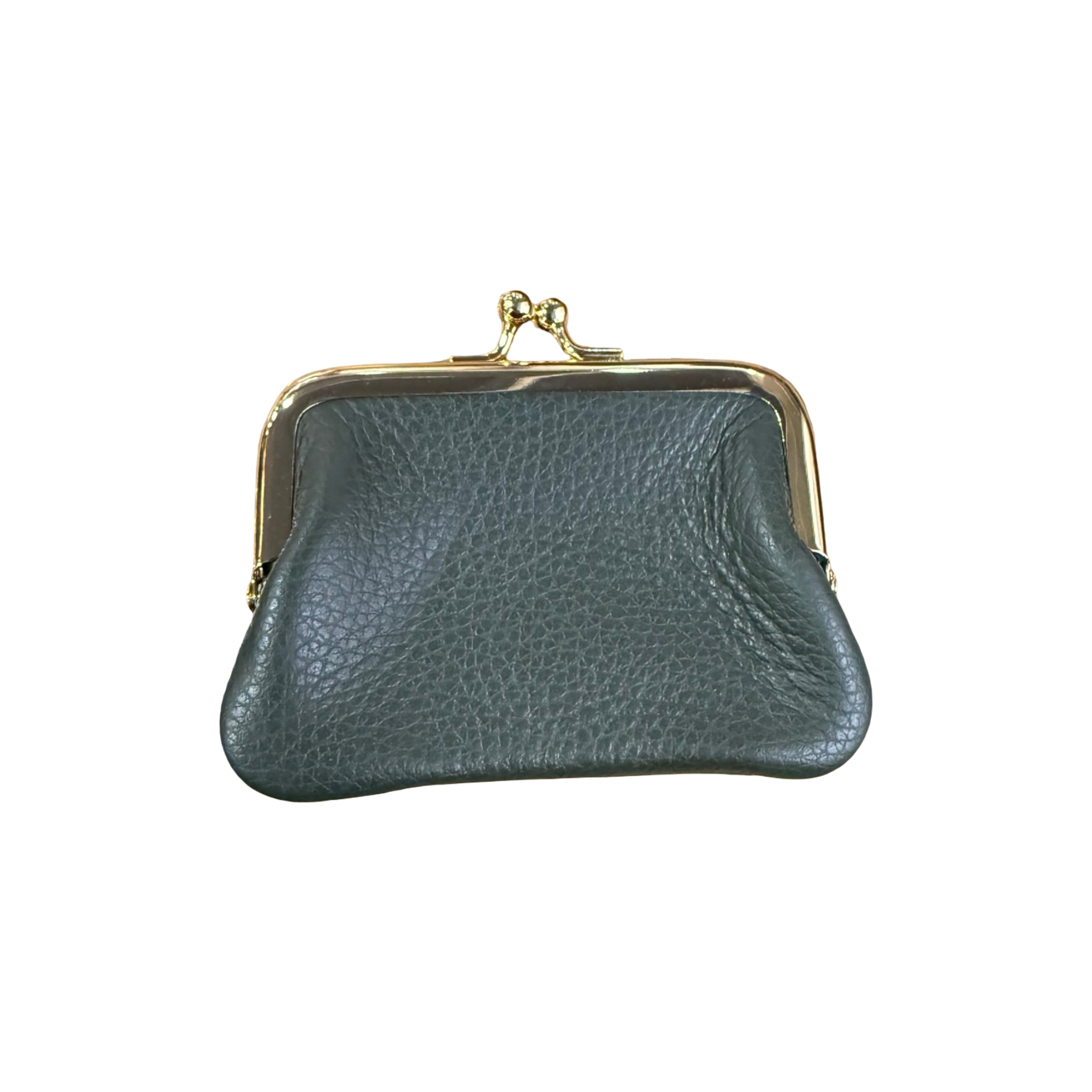 PORTE MONNAIE BOURSE CARTE CUIR GRAINE SMALL