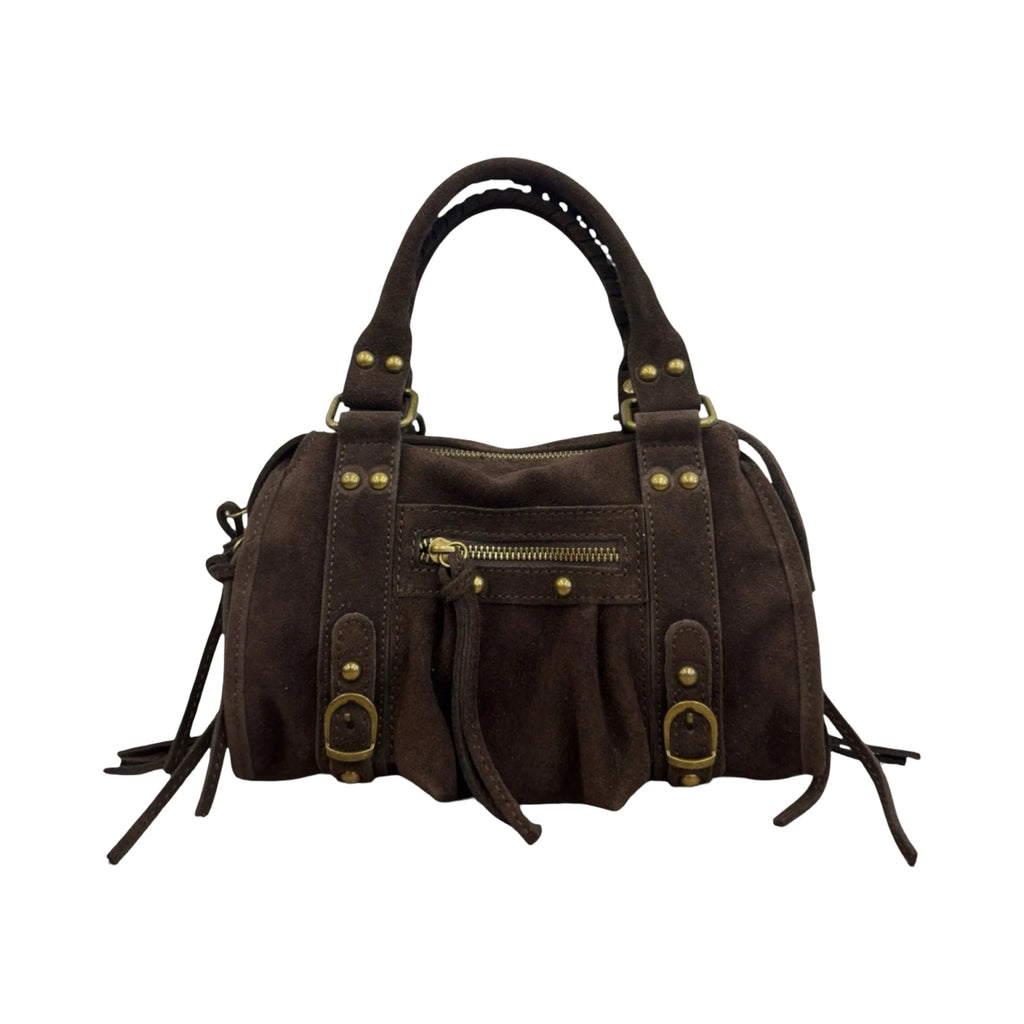 SAC CUIR SUEDE CAPUCINE S