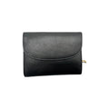 PORTE MONNAIE CUIR CIRE LINDA NOIR