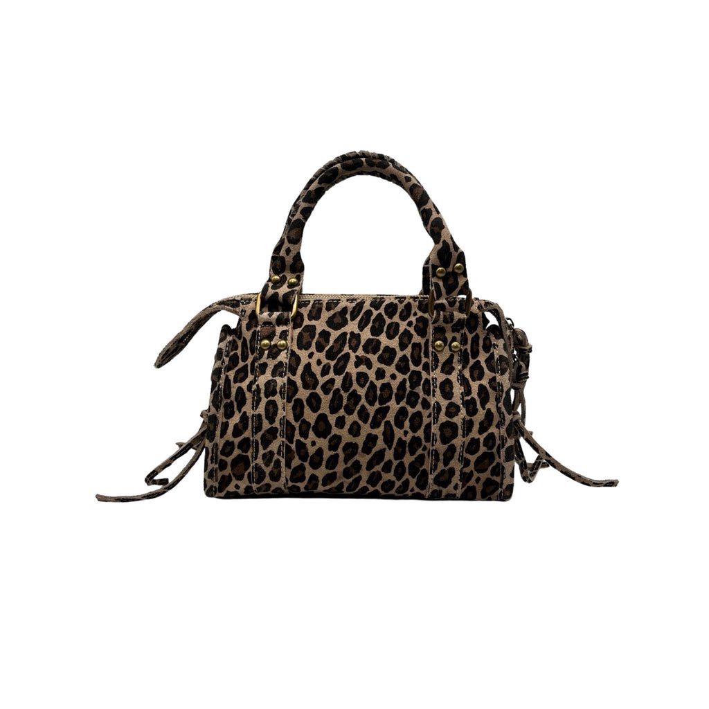SAC CUIR LEOPARD CAPUCINE  SMALLP