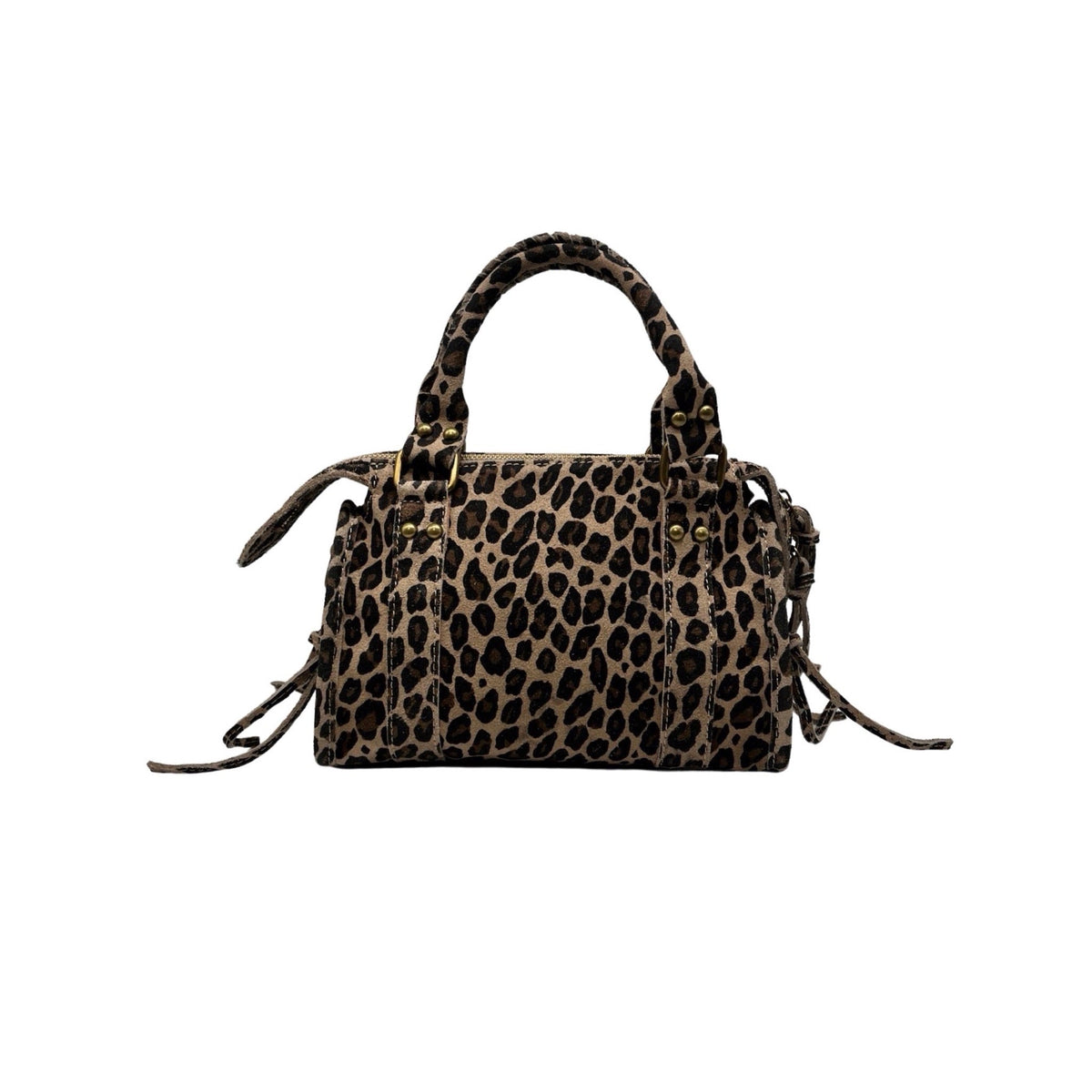 SAC CUIR LEOPARD CAPUCINE  SMALLP