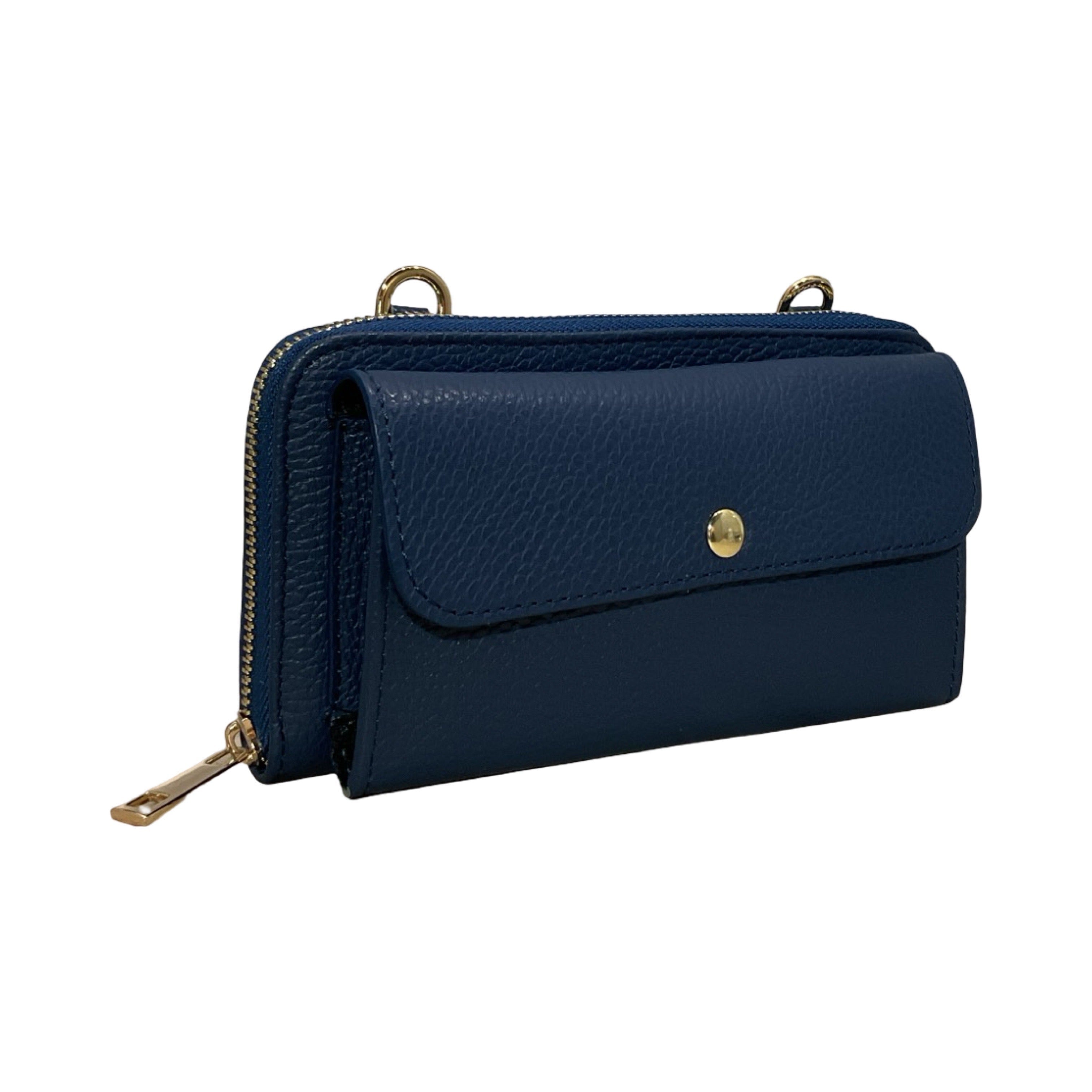 POCHETTE CUIR SUEDE HORIZONTAL