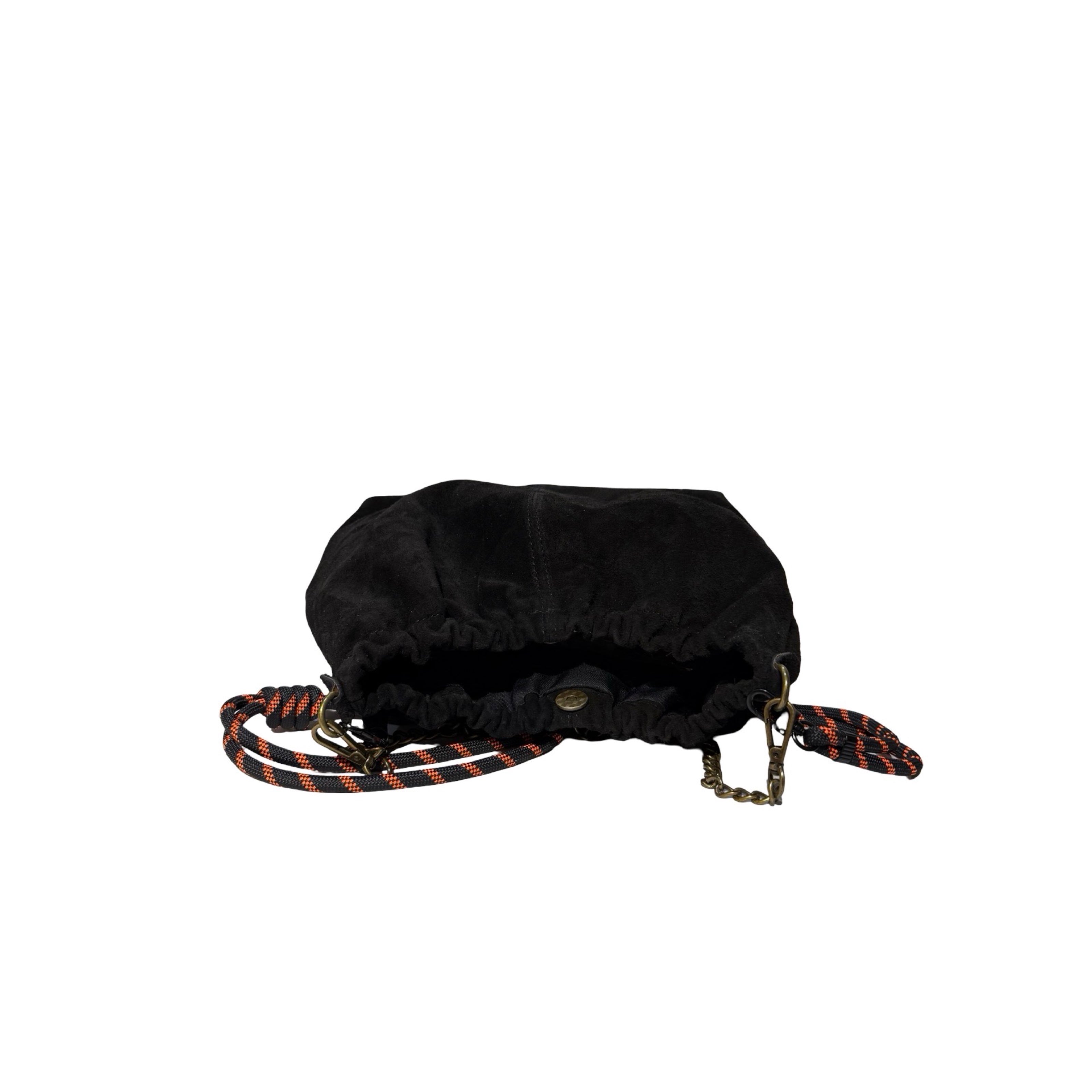 Sac cuir suède cordon Plissa L