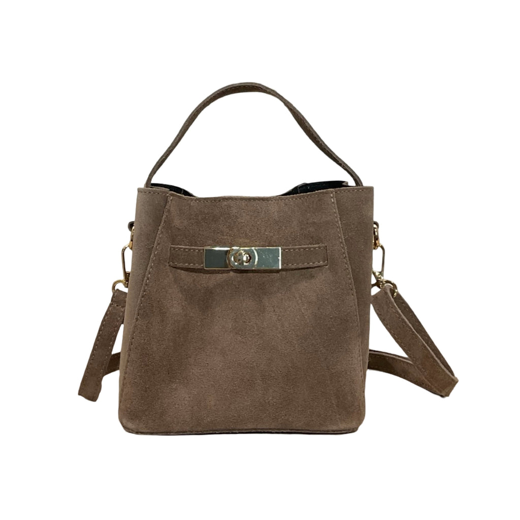 Sac Seau en Cuir Suède Mélodie