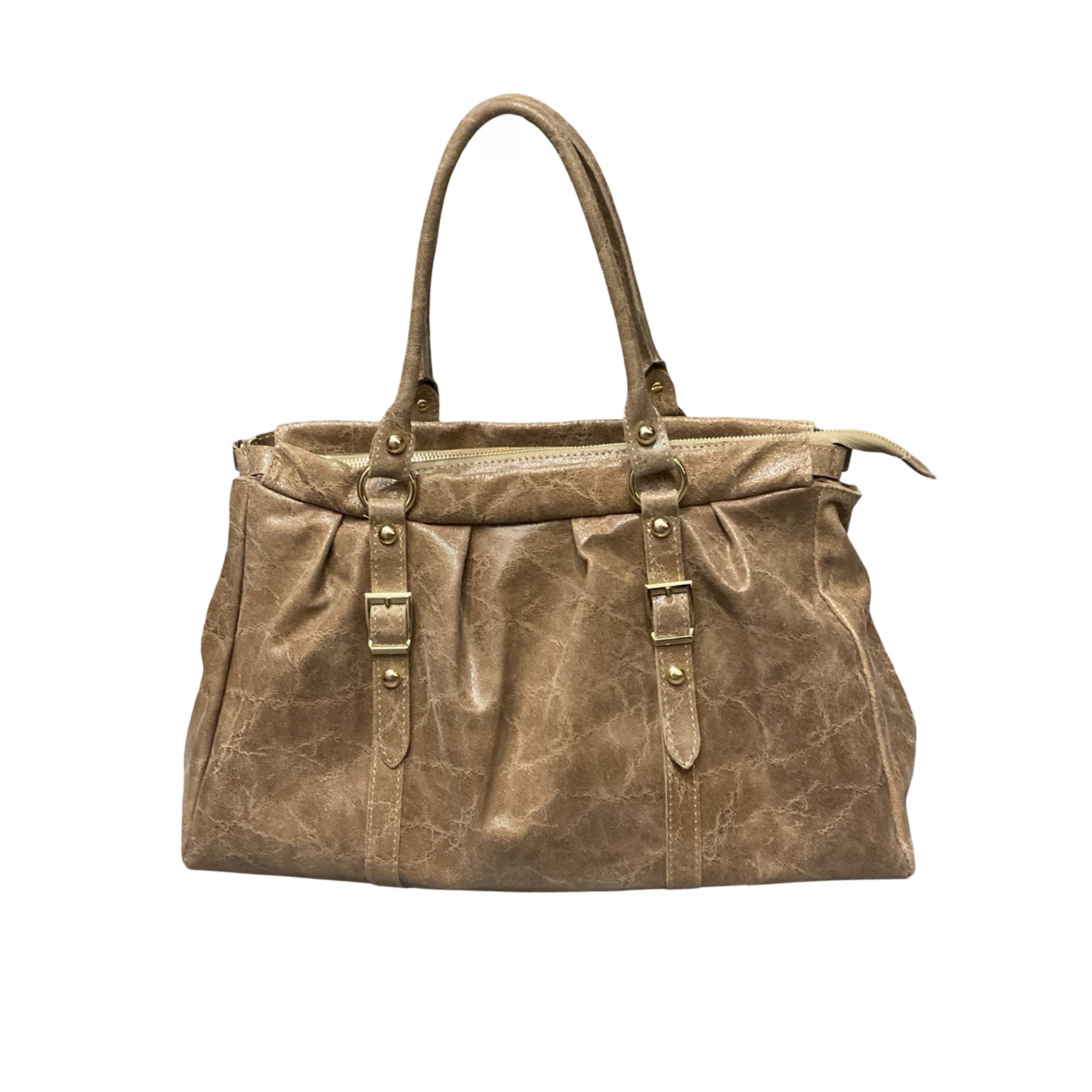 Sac à main en cuir brossé Lydia
