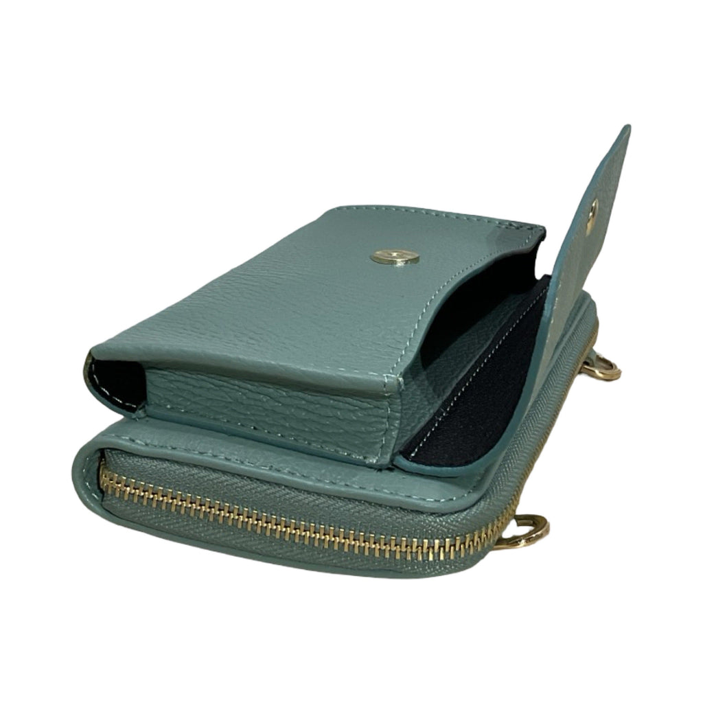 POCHETTE CUIR SUEDE HORIZONTAL