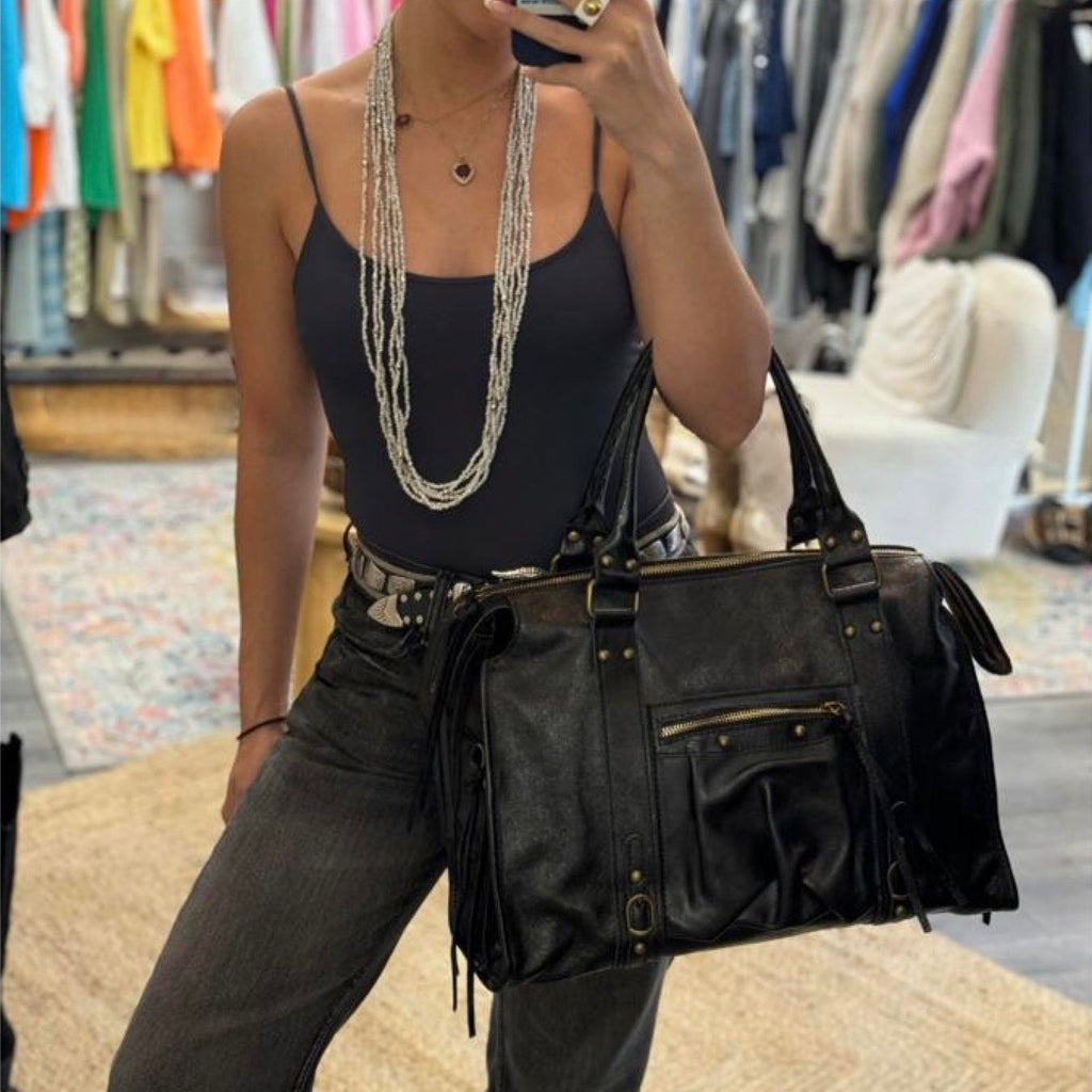 SAC CUIR MATE CAPUCINE L