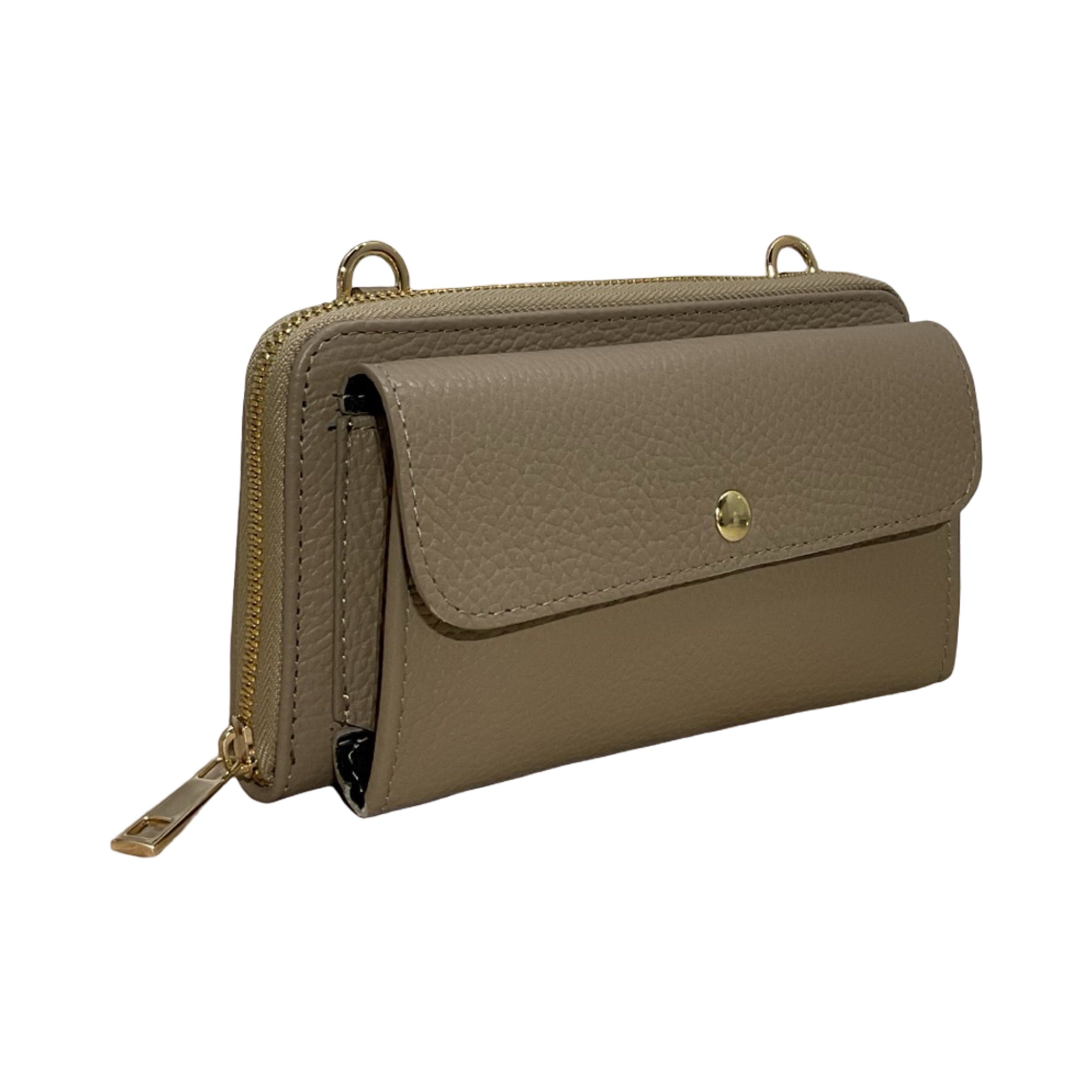 POCHETTE CUIR SUEDE HORIZONTAL