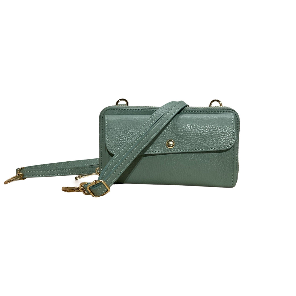 POCHETTE CUIR SUEDE HORIZONTAL