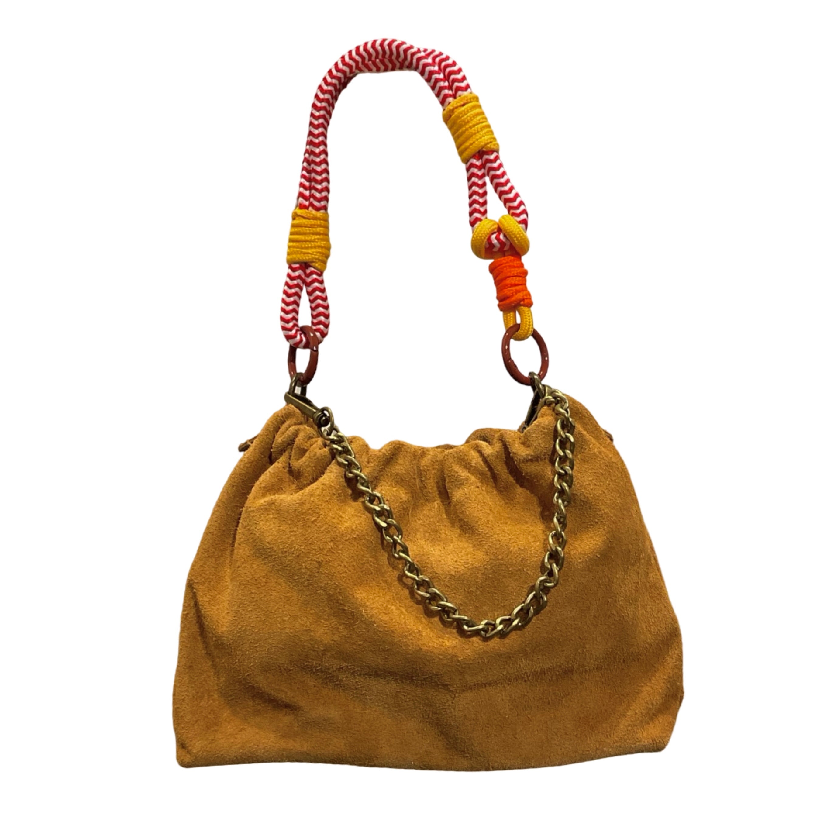 Sac cuir suéde cordon Plissa S