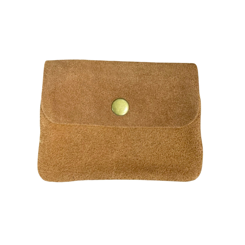 PETIT PORTE MONNAIE CUIR SUEDE 11CM