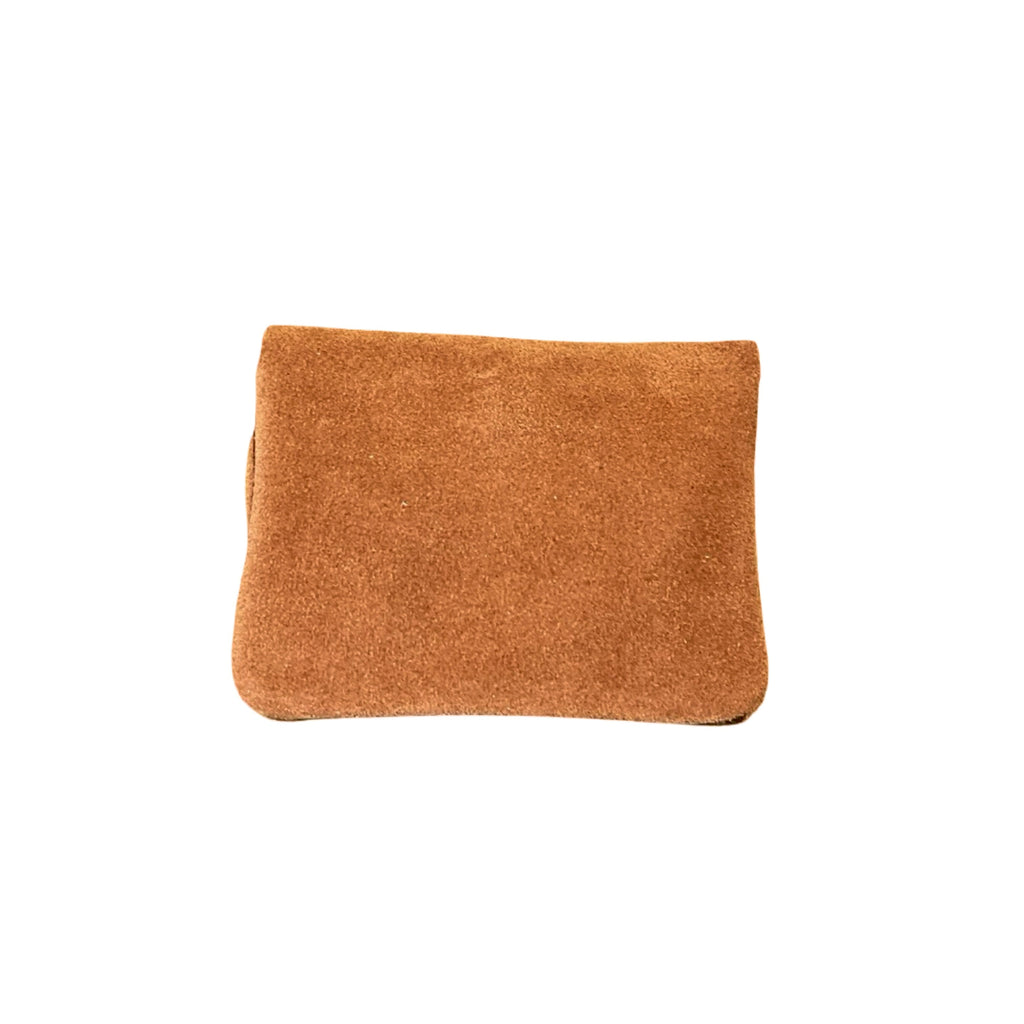 PETIT PORTE MONNAIE CUIR SUEDE 11CM