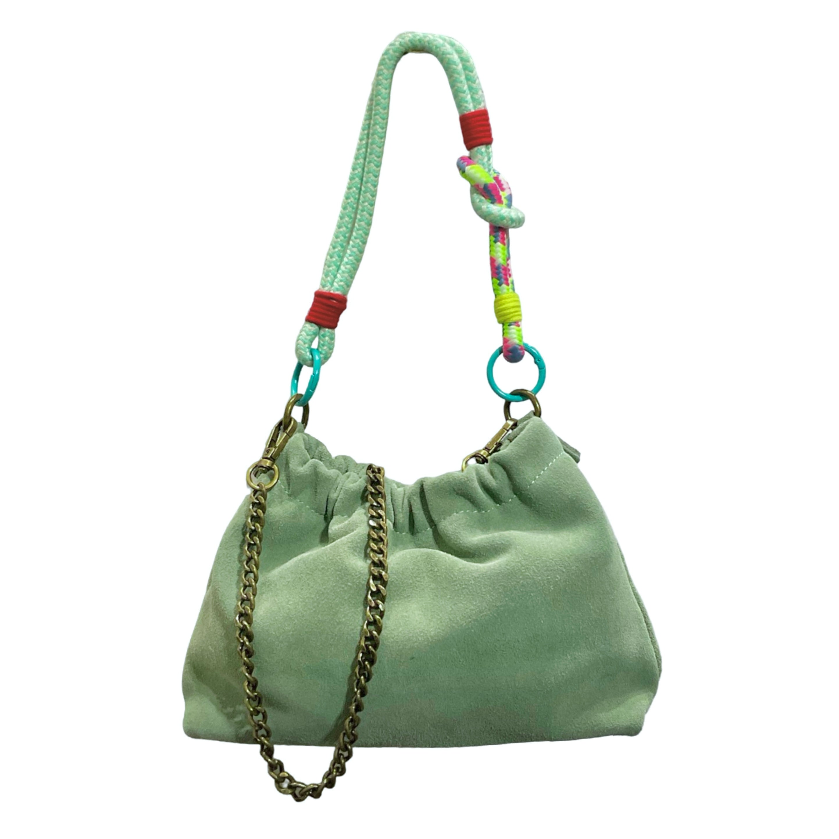 Sac cuir suéde cordon Plissa S