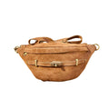 GRAND SAC BANANE CUIR SUEDE BOUCLE