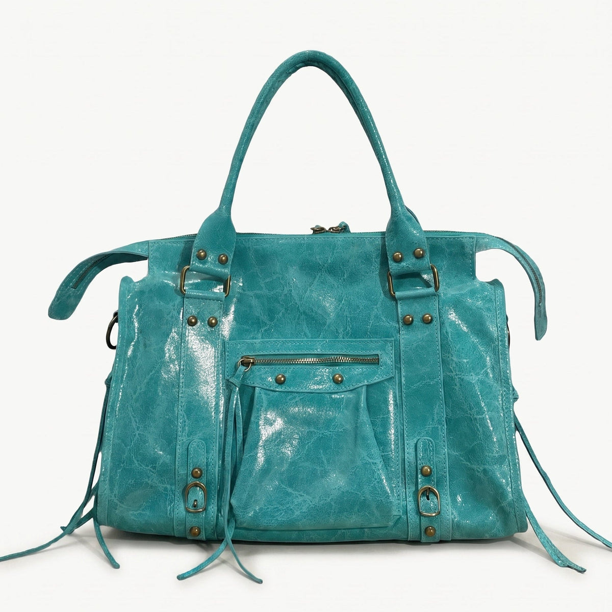 SAC CUIR GLOSS CAPUCINE L