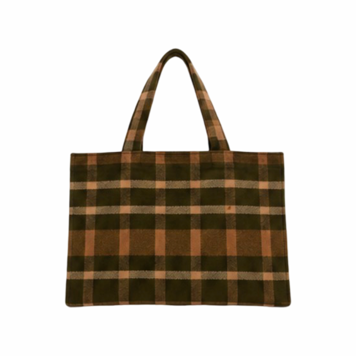 Sac cabas tricot tartan