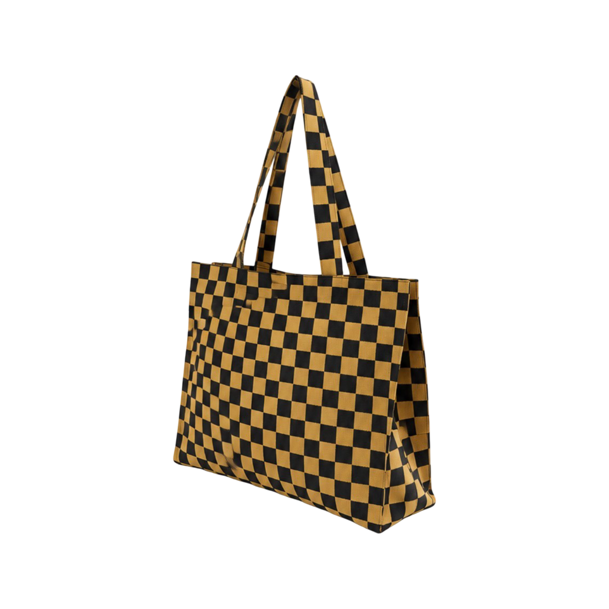 Sac cabas tricot damier