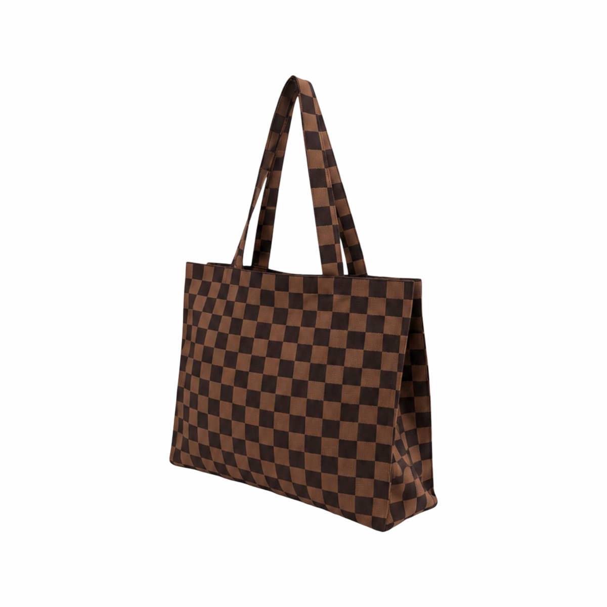 Sac cabas tricot damier