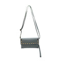 POCHETTE CLOUTE CUIR GRAINE