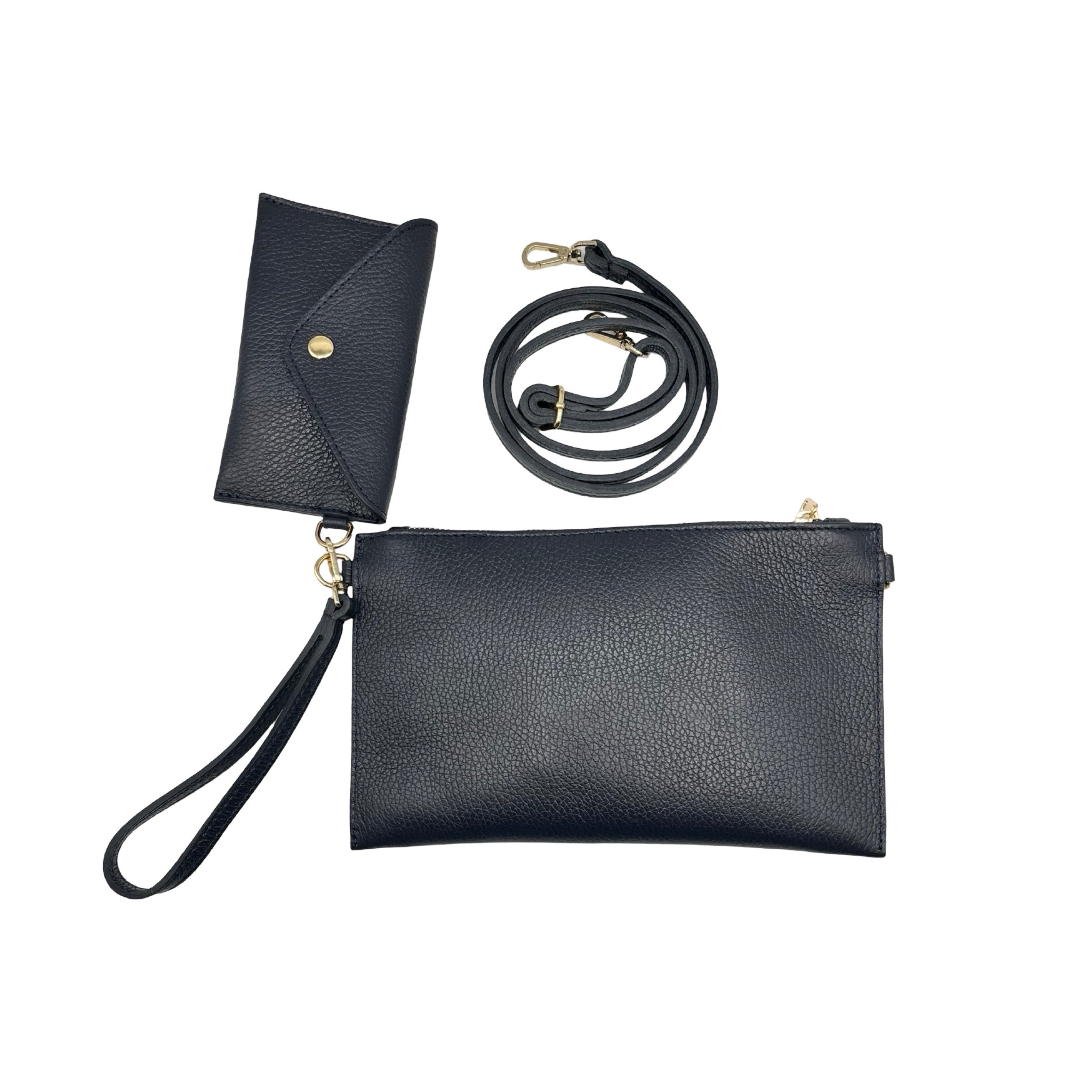 POCHETTE CUIR GRAINE