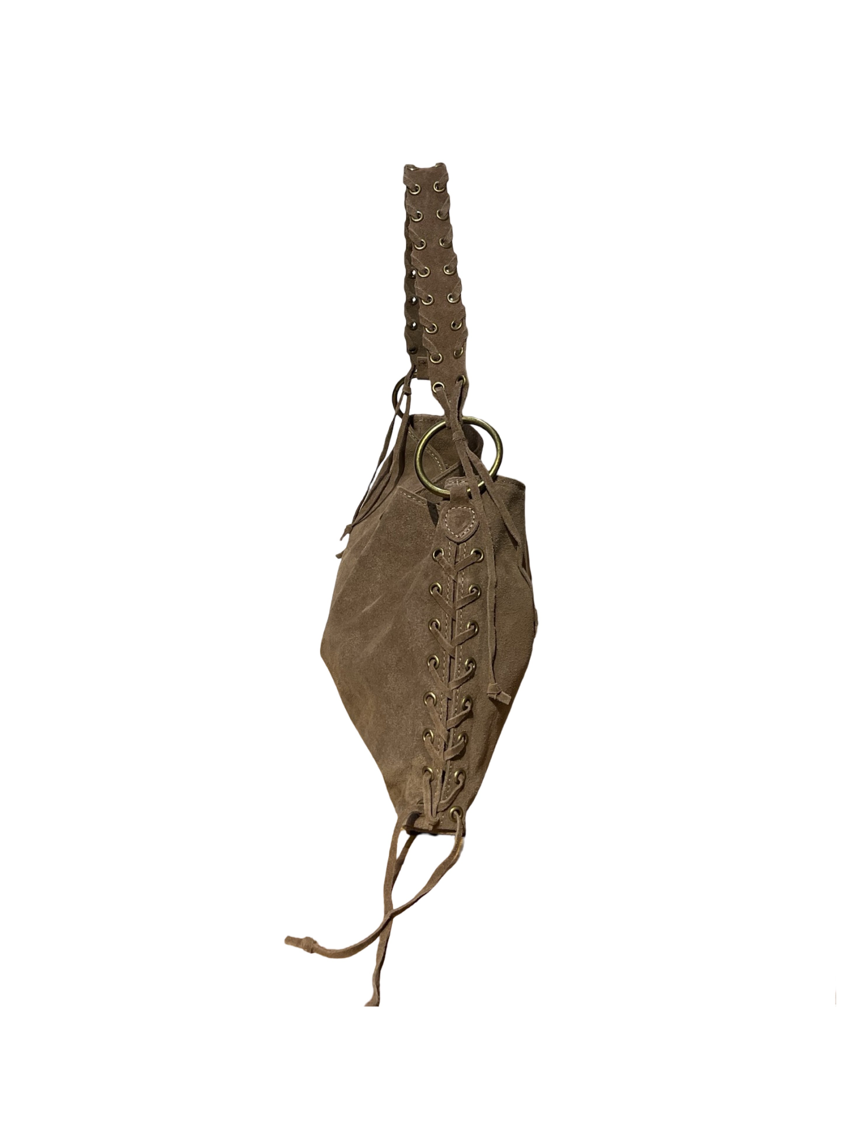 SAC CUIR SUEDE LANEL