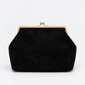 Sac Tissus Suède big Fermoir