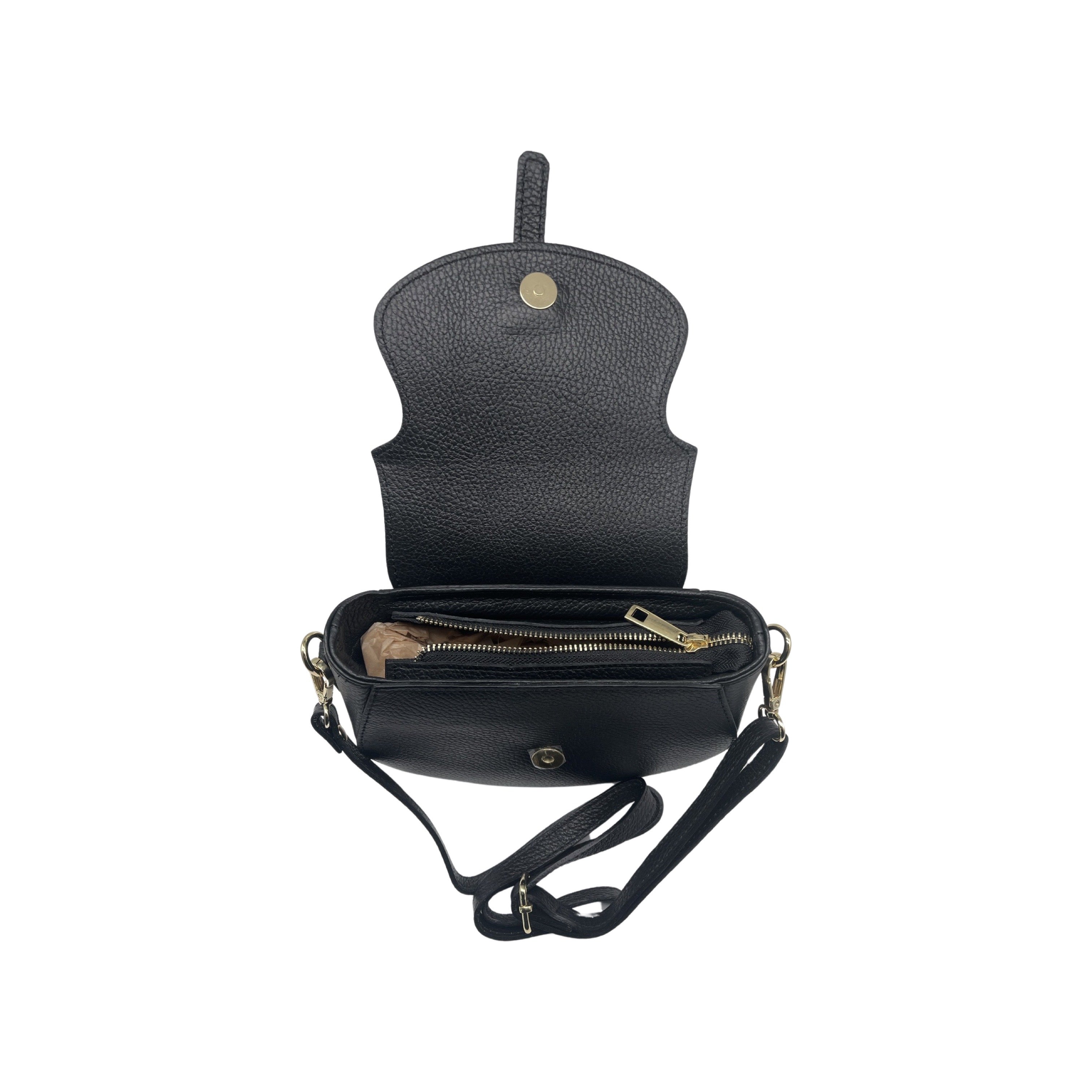 SAC BANDOULIERE CUIR GRAINE MADELENA