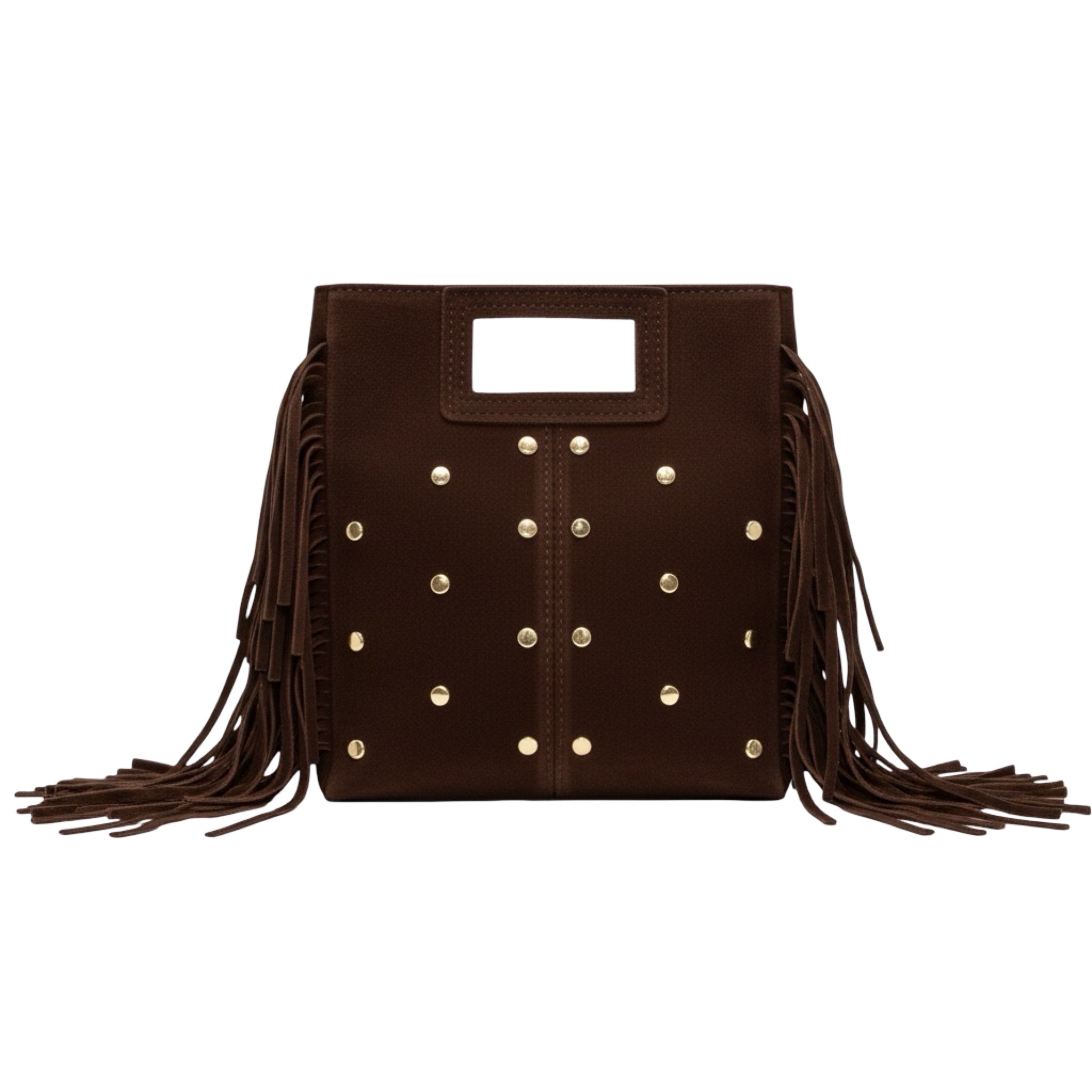 SAC MARION SUEDE CLOUTE OR