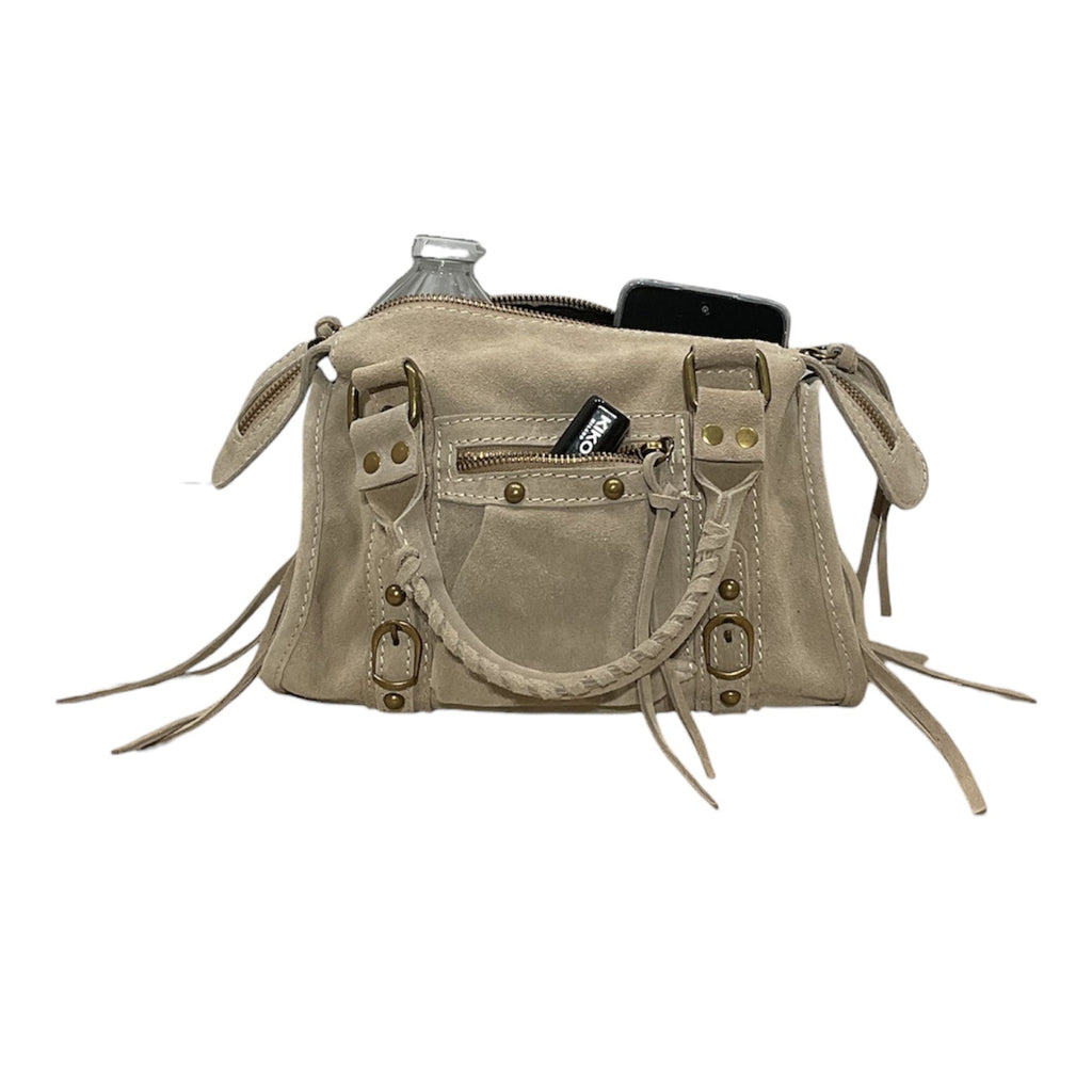 SAC CUIR SUEDE CAPUCINE S