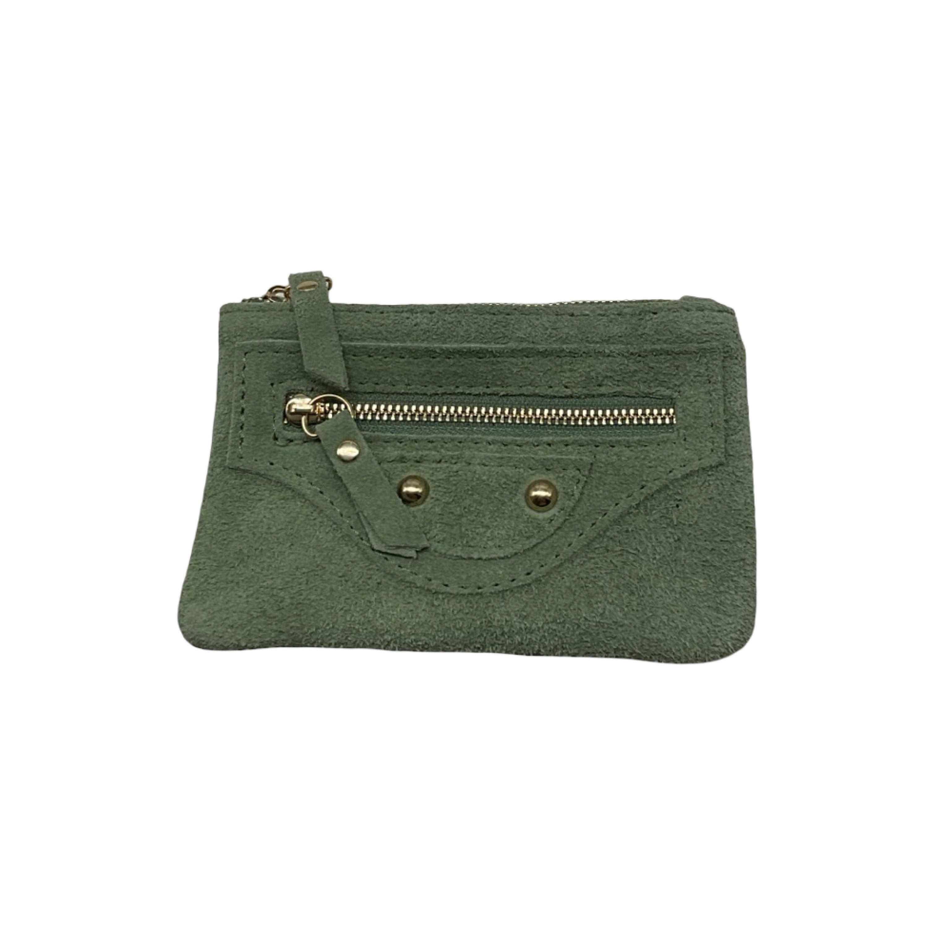PORTE CLE MONNAIE CUIR  CLOUTE
