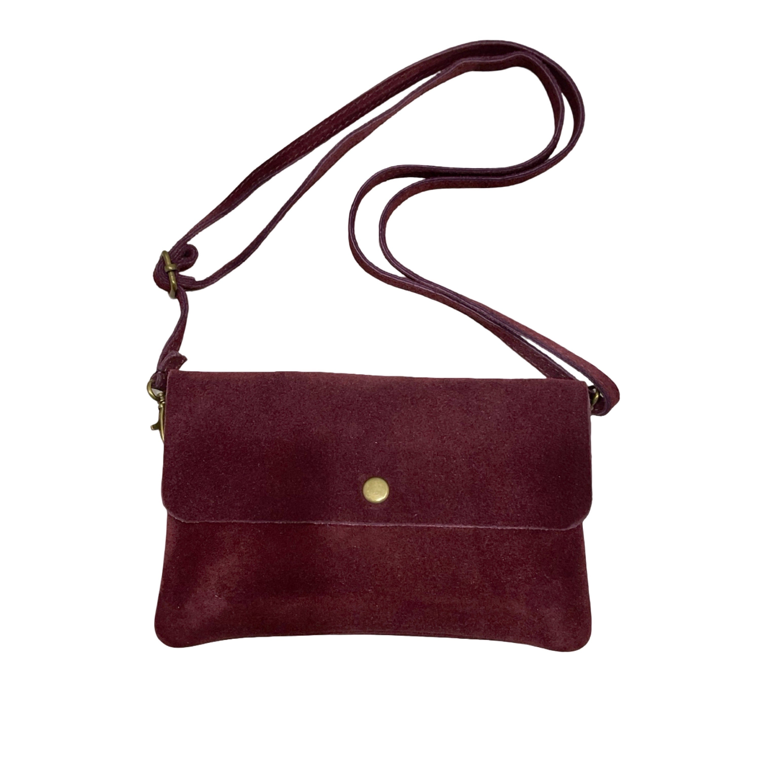 POCHETTE BANDOULIERE CUIR SUEDE