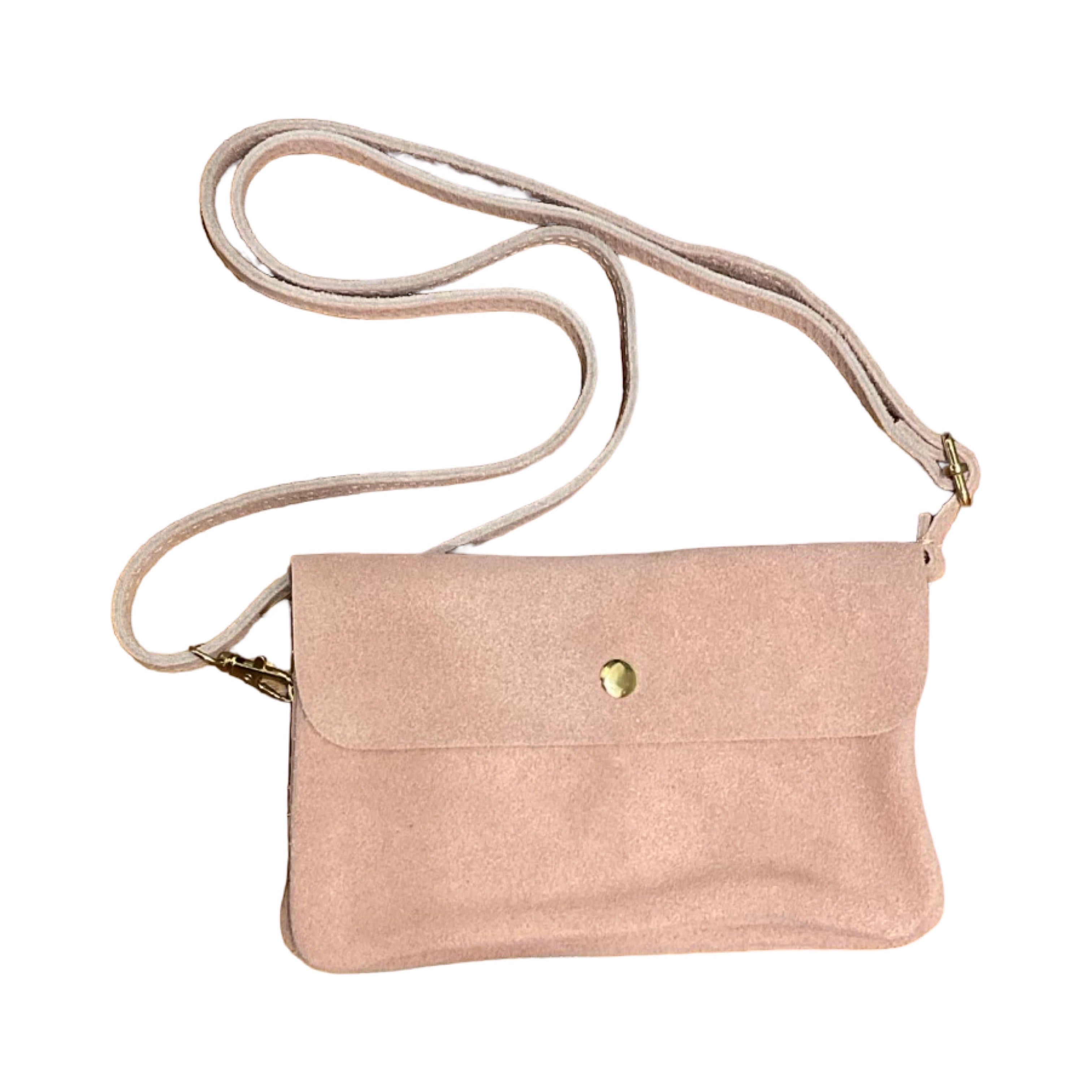 POCHETTE BANDOULIERE CUIR SUEDE