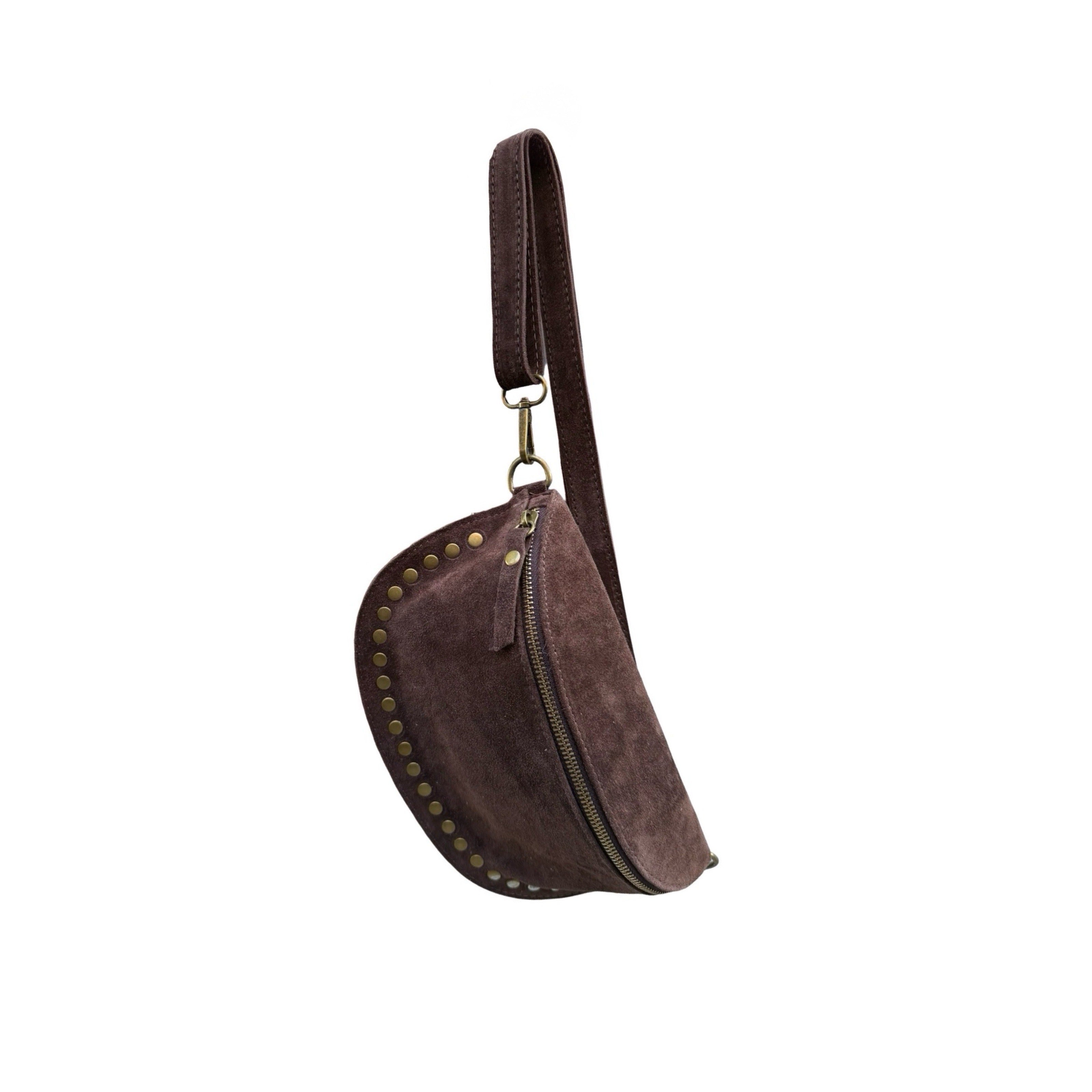 SAC BANANE CUIR SUEDE DION