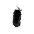 BIJOUX DE SAC FAUSSE FOURRURE NOIR PETIT