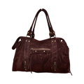 SAC CUIR SUÈDE CAPUCINE L