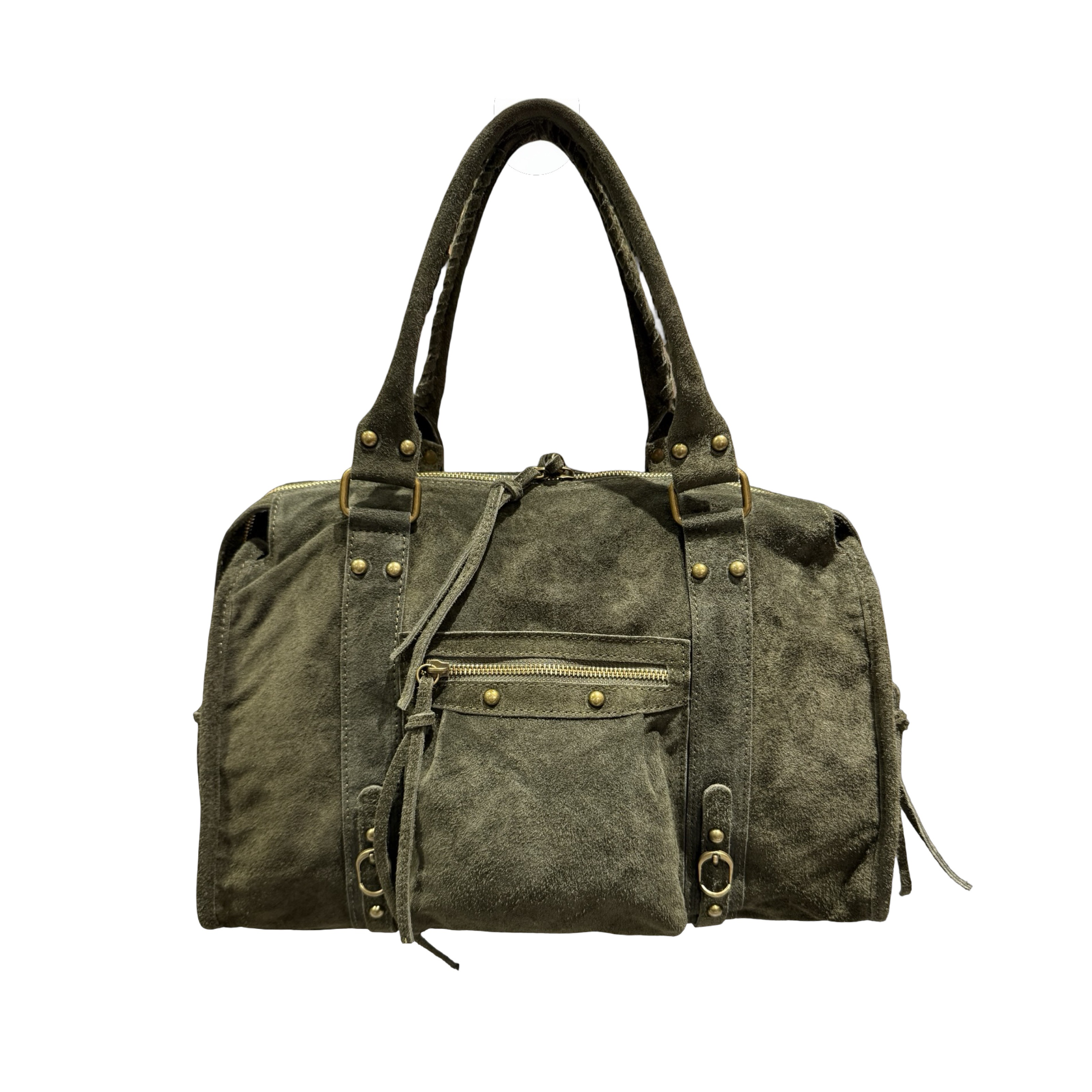 SAC CUIR SUÈDE CAPUCINE L